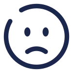 Sad Circle SVG Icon